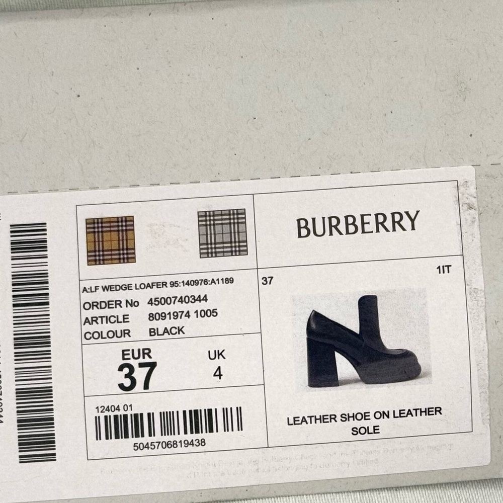 BURBERRY Block Heel Loafers | Women's EU37 - Picture 10 of 12